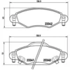 Image de 4 plaquettes de frein brembo p 83 053