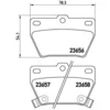 Image de 4 plaquettes de frein brembo p 83 057