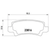 Image de 4 plaquettes de frein brembo p 83 065