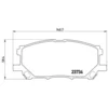 Image de 4 plaquettes de frein brembo p 83 067