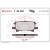 Image de 4 plaquettes de frein brembo p 83 068