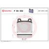 Image de 4 plaquettes de frein brembo p 85 002