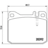 Image de 4 plaquettes de frein brembo p 85 007