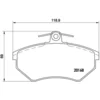 Image de 4 plaquettes de frein brembo p 85 011