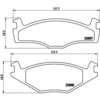 Image de 4 plaquettes de frein brembo p 85 012