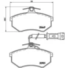Image de 4 plaquettes de frein brembo p 85 016