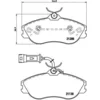 Image de 4 plaquettes de frein brembo p 85 018