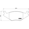 Image de 4 plaquettes de frein brembo p 85 019
