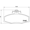 Image de 4 plaquettes de frein brembo p 85 022