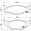 Image de 4 plaquettes de frein brembo p 85 024