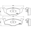 Image de 4 plaquettes de frein brembo p 85 025