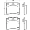 Image de 4 plaquettes de frein brembo p 85 027