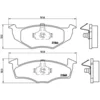 Image de 4 plaquettes de frein brembo p 85 031