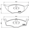 Image de 4 plaquettes de frein brembo p 85 055