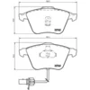 Image de 4 plaquettes de frein brembo p 85 056