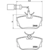 Image de 4 plaquettes de frein brembo p 85 059