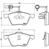Image de 4 plaquettes de frein brembo p 85 061