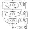 Image de 4 plaquettes de frein brembo p 85 071
