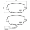 Image de 4 plaquettes de frein brembo p 85 077