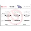 Image de 4 plaquettes de frein brembo p 85 081