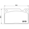 Image de 4 plaquettes de frein brembo p 86 003