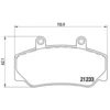 Image de 4 plaquettes de frein brembo p 86 006