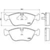 Image de 4 plaquettes de frein brembo p 86 013