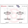 Image de 4 plaquettes de frein brembo p 86 014
