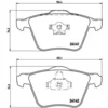 Image de 4 plaquettes de frein brembo p 86 018