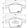 Image de 4 plaquettes de frein brembo p 86 019