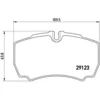 Image de 4 plaquettes de frein brembo p a6 023