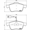 Image de 4 plaquettes de frein brembo p 23 103