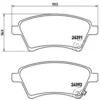 Image de 4 plaquettes de frein brembo p 23 105