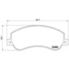 Image de 4 plaquettes de frein brembo p 24 064