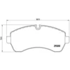 Image de 4 plaquettes de frein brembo p 50 059