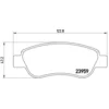 Image de 4 plaquettes de frein brembo p 61 081