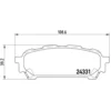 Image de 4 plaquettes de frein brembo p 78 014