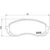 Image de 4 plaquettes de frein brembo p 78 015