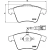 Image de 4 plaquettes de frein brembo p 85 090