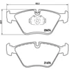Image de 4 plaquettes de frein brembo p 06 042