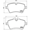 Image de 4 plaquettes de frein brembo p 06 051