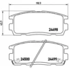 Image de 4 plaquettes de frein brembo p 10 004