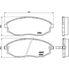 Image de 4 plaquettes de frein brembo p 10 007