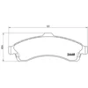 Image de 4 plaquettes de frein brembo p 10 009