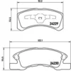 Image de 4 plaquettes de frein brembo p 16 011