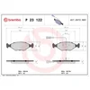 Image de 4 plaquettes de frein brembo p 23 122