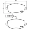 Image de 4 plaquettes de frein brembo p 23 127