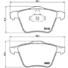 Image de 4 plaquettes de frein brembo p 24 077
