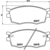 Image de 4 plaquettes de frein brembo p 30 026
