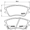 Image de 4 plaquettes de frein brembo p 30 027